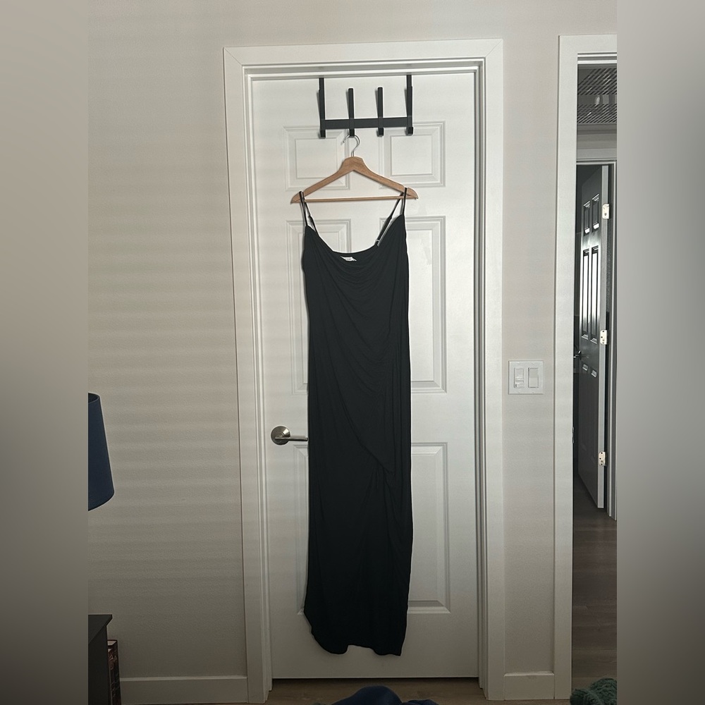 NWT Good American black Midi dress